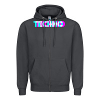 Smoke techno music t shirt Zipper Hoodie - linhVisuals