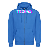 True Royal techno music t shirt Zipper Hoodie - linhVisuals