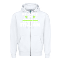 White kiss me im italian t  shirt kiss me i'm irish italian patriotic st pat Zipper Hoodie - linhVisuals