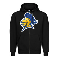 Black Carleton College Zipper Hoodie - linhVisuals