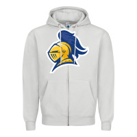 Dove Grey Carleton College Zipper Hoodie - linhVisuals
