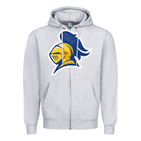 Heather Grey Carleton College Zipper Hoodie - linhVisuals