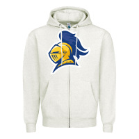 Oatmeal Heather Carleton College Zipper Hoodie - linhVisuals