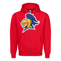 Red Carleton College Zipper Hoodie - linhVisuals