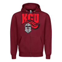 Burgundy kentucky christian university knights Zipper Hoodie - linhVisuals