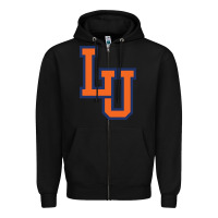Black langston university lion Zipper Hoodie - linhVisuals