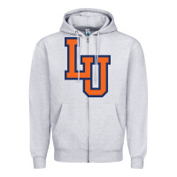 Heather Grey langston university lion Zipper Hoodie - linhVisuals