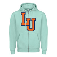 Seafoam langston university lion Zipper Hoodie - linhVisuals