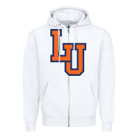 White langston university lion Zipper Hoodie - linhVisuals