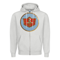 Dove Grey desoto Zipper Hoodie - linhVisuals