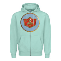 Seafoam desoto Zipper Hoodie - linhVisuals