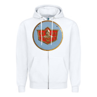 White desoto Zipper Hoodie - linhVisuals