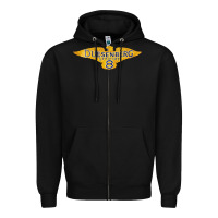 Black duesenberg straight Zipper Hoodie - linhVisuals