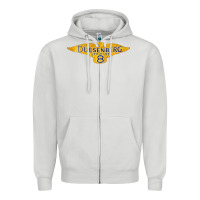 Dove Grey duesenberg straight Zipper Hoodie - linhVisuals
