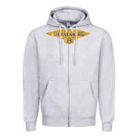Heather Grey duesenberg straight Zipper Hoodie - linhVisuals