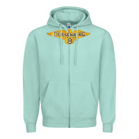 Seafoam duesenberg straight Zipper Hoodie - linhVisuals