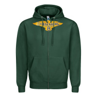 Sports Green duesenberg straight Zipper Hoodie - linhVisuals