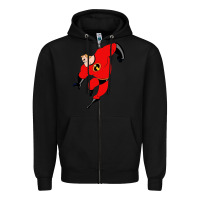 Black incredibles Zipper Hoodie - linhVisuals