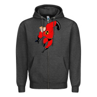 Charcoal Heather incredibles Zipper Hoodie - linhVisuals