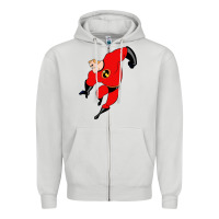 Dove Grey incredibles Zipper Hoodie - linhVisuals