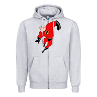 Heather Grey incredibles Zipper Hoodie - linhVisuals