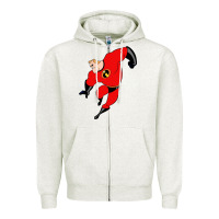Oatmeal Heather incredibles Zipper Hoodie - linhVisuals