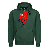 Sports Green incredibles Zipper Hoodie - linhVisuals
