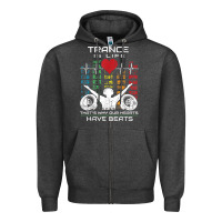 Charcoal Heather trance music retro vintage dj gift t shirt Zipper Hoodie - linhVisuals