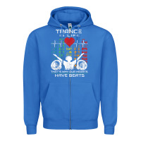 True Royal trance music retro vintage dj gift t shirt Zipper Hoodie - linhVisuals