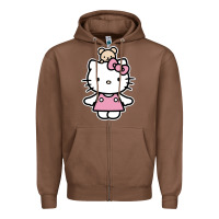 Chestnut kitty Zipper Hoodie - linhVisuals