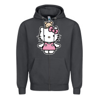 Smoke kitty Zipper Hoodie - linhVisuals