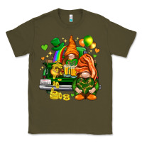 Army Green St. Patrick's Day gnomies with heart Classic Tee - HowdyJamesFarm