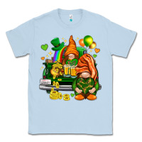 Dusty Blue St. Patrick's Day gnomies with heart Classic Tee - HowdyJamesFarm