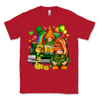 Red St. Patrick's Day gnomies with heart Classic Tee - HowdyJamesFarm