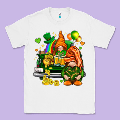 St. Patrick's Day Gnomies With Heart Classic Tee Designed By Howdyjamesfarm
