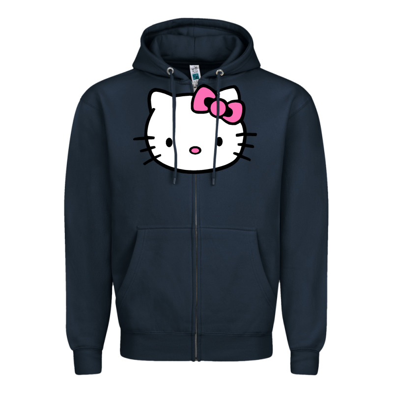 Kitty Zipper Hoodie by linhVisuals | Teevron