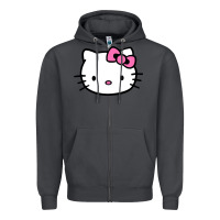 Smoke kitty Zipper Hoodie - linhVisuals
