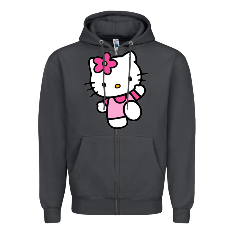 Kitty Zipper Hoodie by linhVisuals | Teevron
