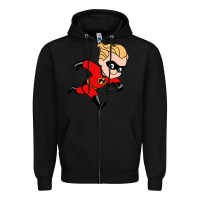Black incredibles Zipper Hoodie - linhVisuals