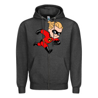 Charcoal Heather incredibles Zipper Hoodie - linhVisuals