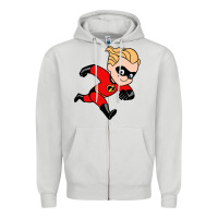 Dove Grey incredibles Zipper Hoodie - linhVisuals