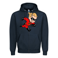 Navy incredibles Zipper Hoodie - linhVisuals