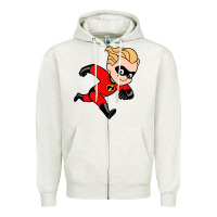 Oatmeal Heather incredibles Zipper Hoodie - linhVisuals