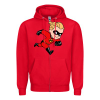 Red incredibles Zipper Hoodie - linhVisuals