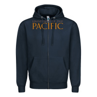 Navy The university of the pacific Zipper Hoodie - linhVisuals