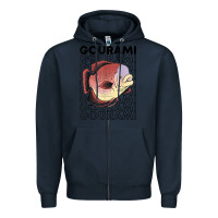 Navy giant gourami fish 80's monster fish keeper tropical fish t shirt Zipper Hoodie - linhVisuals