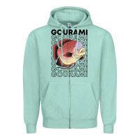 Seafoam giant gourami fish 80's monster fish keeper tropical fish t shirt Zipper Hoodie - linhVisuals