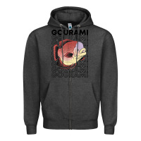 Charcoal Heather giant gourami fish 80's monster fish keeper tropical fish t shirt Zipper Hoodie - linhVisuals