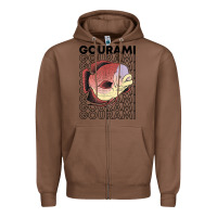 Chestnut giant gourami fish 80's monster fish keeper tropical fish t shirt Zipper Hoodie - linhVisuals