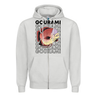 Dove Grey giant gourami fish 80's monster fish keeper tropical fish t shirt Zipper Hoodie - linhVisuals